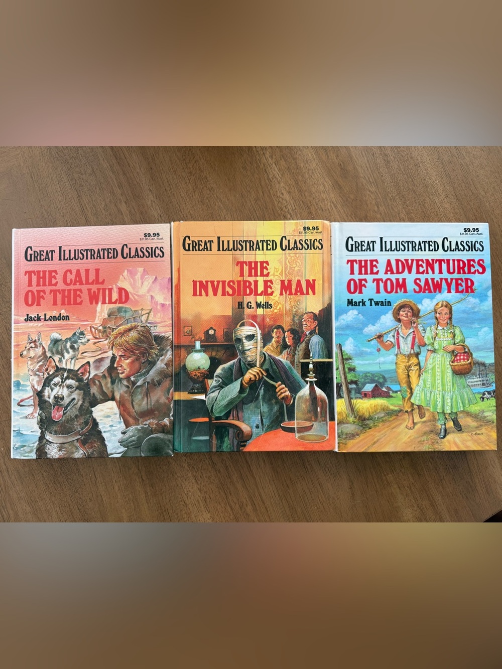 Trio of Baronet Great Illustrated Classics Books